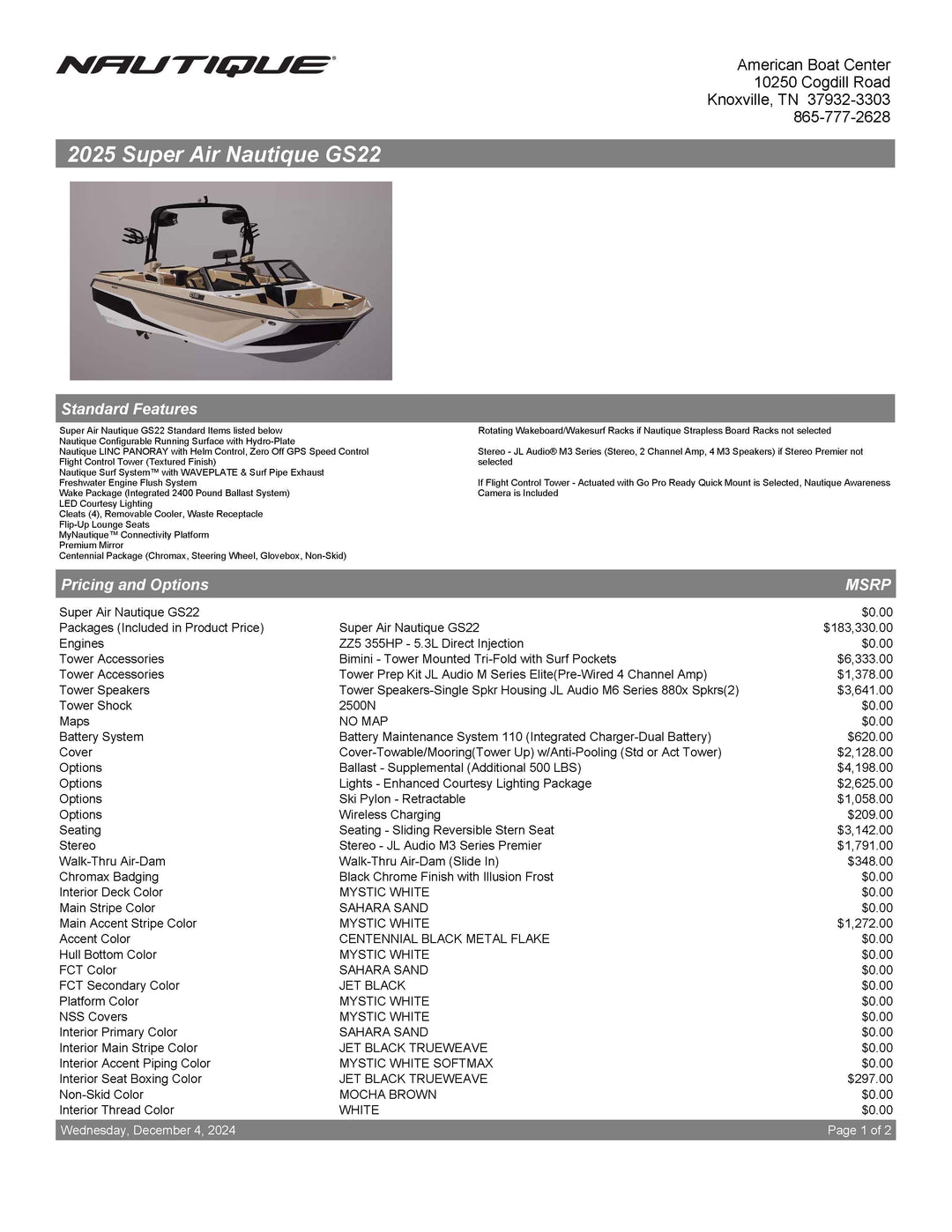 2025 Nautique GS22