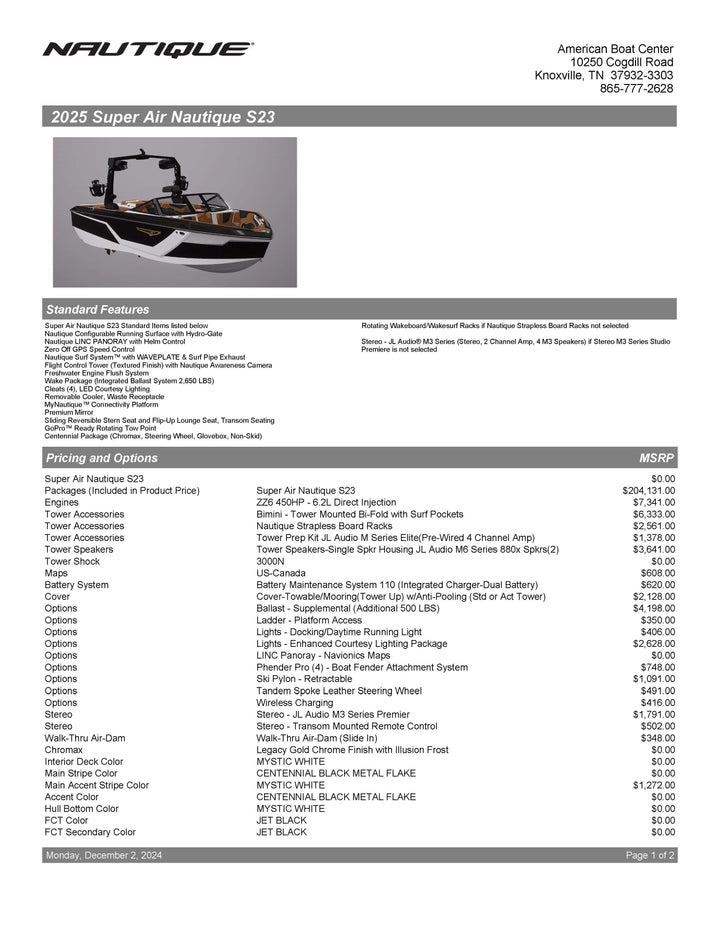 2025 Nautique S23