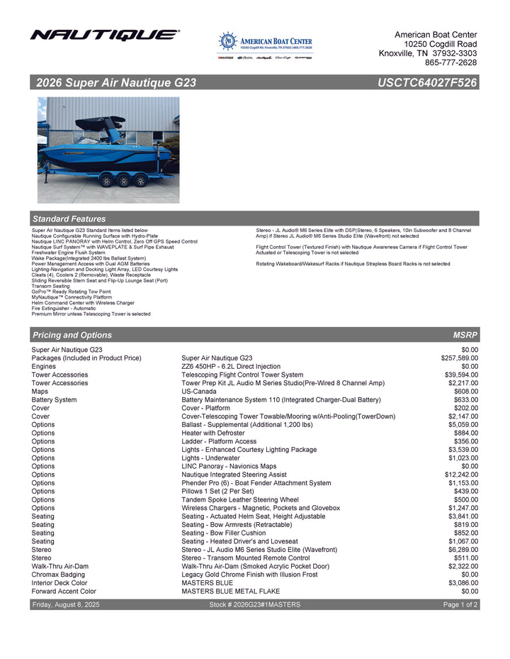 2026 Nautique G23